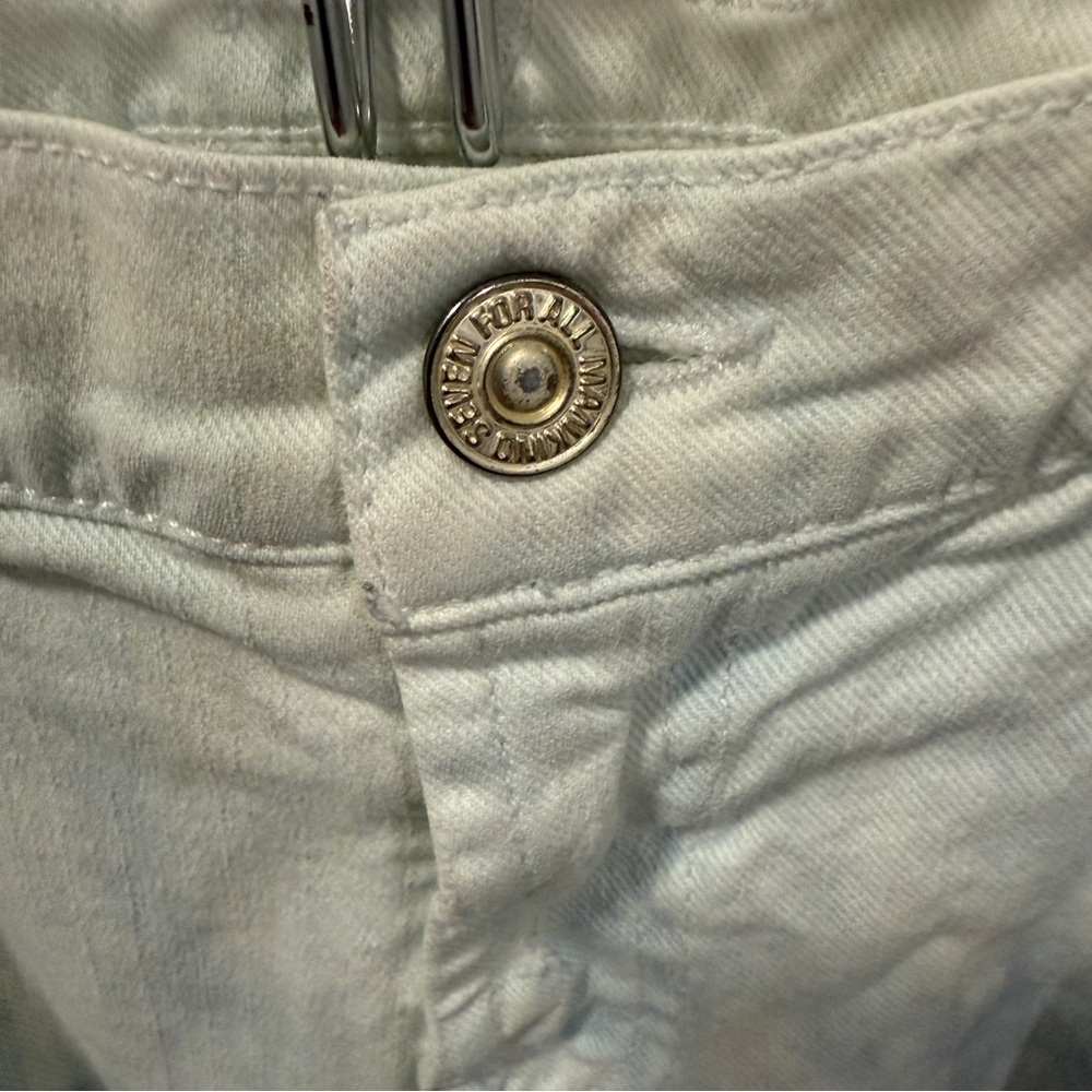 7 For All Mankind Tie Dye Distressed Roxanne  Skinny Jeans - Picture 4 of 12